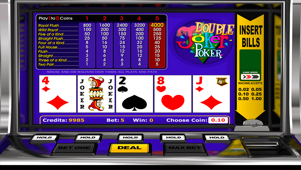 Double Joker Poker is one of the most recent additions to the video poker categories at the leading Microgaming online casinos and sees players having not one but two opportunities to fill in the gaps in their winning combinations thanks to the addition of a second wild card/5(14).