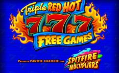 machine sous gratuit Triple Red Hot 777